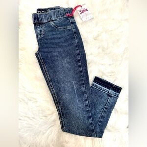 GIRL’S JUSTICE MEDIUM DARK WASH SKINNY JEANS | SIZE 10 | NWT